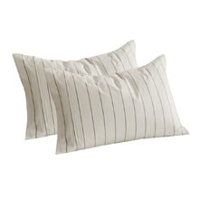 Zinnia Yarn-Dyed Washed Cotton Standard Pillowcases (Set of 2)